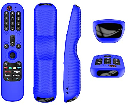 Cubierta Protectora para LG AN-MR21GC MR21N/21GA Mando a Distancia, Funda de Silicona Colorida para LG OLED TV Magic Remote (Azul)