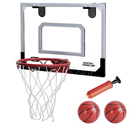 Panier de Basket Intérieur Mural Mini Panneau Basketball Chambre Bureau pour Enfant Garçon Fille Adulte