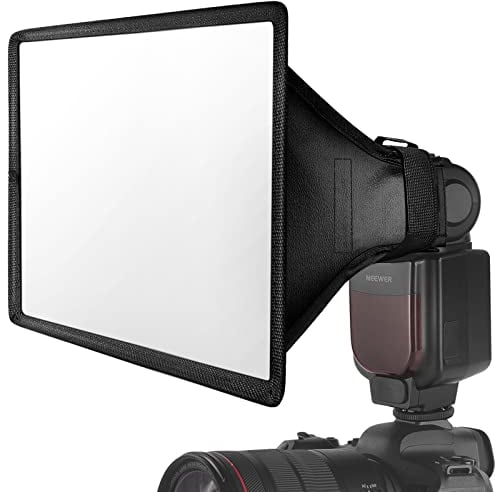 NEEWER Flash Difusor de luz Softbox 11 x 8, Universal, Plegable, con Bolsa de Almacenamiento, Compatible con Canon, Nikon, Sony, Godox, Yongnuo, NEEWER speedlight