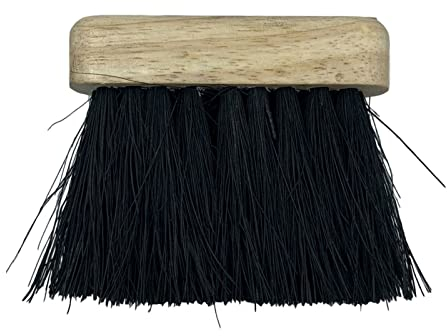 LVYXON 2 Pezzi Spazzola per Forno a Legna - Raccogli Cenere Caminetto, Carbone, Pellet - Scopino con Manico in Legno (9.8x3.2x1.5cm)