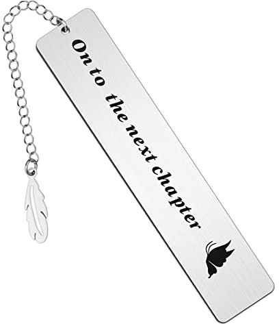 Personalisiert Lesezeichen,Edelstahl Metall Lesezeichen mit Doppelseitige Gravur,Geschenk für Leser, Lehrer, Freunde, Studenten.