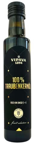 Vipava 1894 Traubenkernöl 100% Natürlich schonend kaltgepresstes Traubenkernöl 250ml
