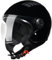 VINZ Como Jethelm mit Visier ECE 22.06 Zertifiziert | Roller Helm Mopedhelm Für Motoroller & Vespa | Herren & Damen | Motorradhelm in XS-XL | Erhältlich in 4 Farben - Schwarz