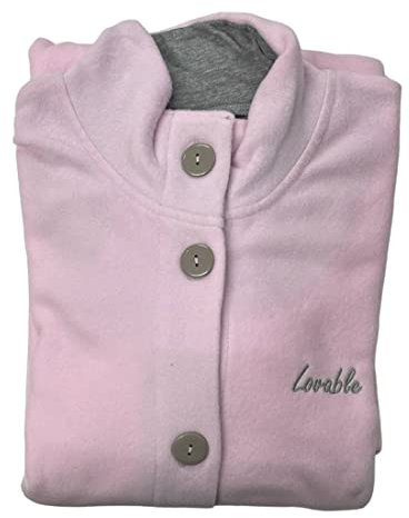 LOVABLE Vestaglia Giacca Donna L0CHE Con Bottoni In Pail Morbida e Avvolgente Colore PINK TAGLIE medium