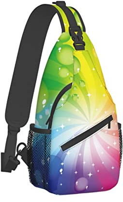 Fylybois Mehrzweck-Umhängetasche, Rucksack für Damen, Brusttasche, Tagesrucksack, Outdoor, Radfahren, Wandern, Reisen, Batik, Medium, modisch