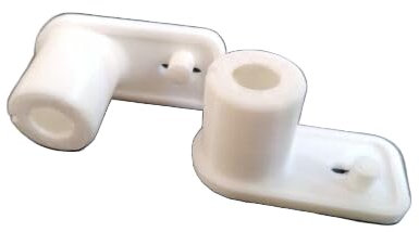 Caravan Fridge Plastic Hinge Housing Compatible With Electrolux Dometic Freezer Door - Models RM2352 RM2353 RM2354 - White
