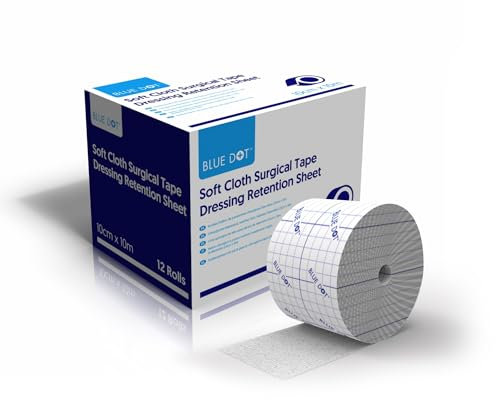 Blue Dot Soft Cloth Surgical Tape, 10 Meter Length x 10 cm Width