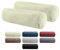 BaSaTex 2er Pack Nackenrolle Kissenbezug 15x40 Cashmere Touch | Nackenrollenhülle Öko-Tex Zertifiziert | 100% Mikrofaser Plüsch | Farbe: Wollweiss