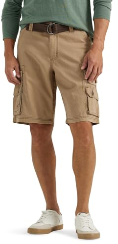 Lee Wyoming Herren-Cargo-Shorts mit Gürtel, Warme Bronze, 58