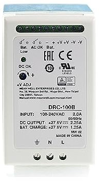 DRC-100A DRC-100B 13.8V 27.6V 100W UPS DIN Rail Security Industry Or Battery Systerms Switching Power Supply 1Pcs (Color : DRC-100B)