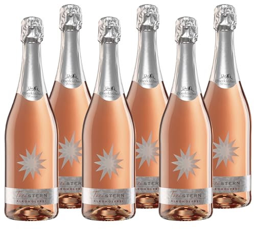 Oberkircher Winzer Freistern Traubensaft-Secco alkoholfrei - COLLECTION OBERKIRCH - prickelnd frischer, fruchtiger und alkoholfreier Traubensaft-Secco - Badischer Sekt, Anbaugebiet Ortenau (6 x 0,75l)