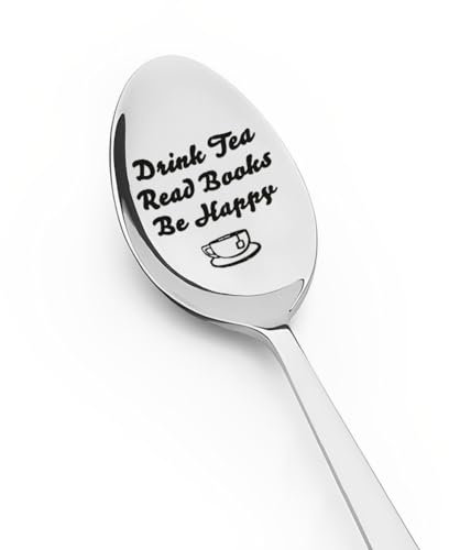 Tea Spoon Gifts for Him Husband Boyfriend Gifts from Girlfriend Wife Gifts for Best Friend Birthday Gifts for Women Reading Gifts for Girls Boys Graduation Gifts for Her Book Gifts for Men Kids
