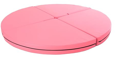 Tappetino pieghevole per pole dance, rotondo, 10 cm - 150 cm di diametro, antiscivolo, con apertura per asta da pole dance, tappetino protettivo quadrato, tappetino per cadute, accessorio per