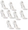 OUNONA 9st Party Dekoration Anhänger Schuhdekor Mini-schäume High Heels Weihnachtslayout Anhänger Urlaubs-high-Heel-anhänger Zuckerketten Zum Essen Christbaumschmuck Miniatur Schaum Sache