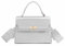Damen kleine Handtasche Messenger Shopper Schultertasche Crossover Umhängetasche Bodybag Henkeltasche Crossbody Abendtasche Silber