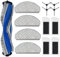 Lot de 17 accessoires N20 PRO Plus pour robot aspirateur ECOVACS DEEBOT N20 PRO Plus, 1 brosse principale, 4 lingettes, 4 filtres, 4 brosses latérales
