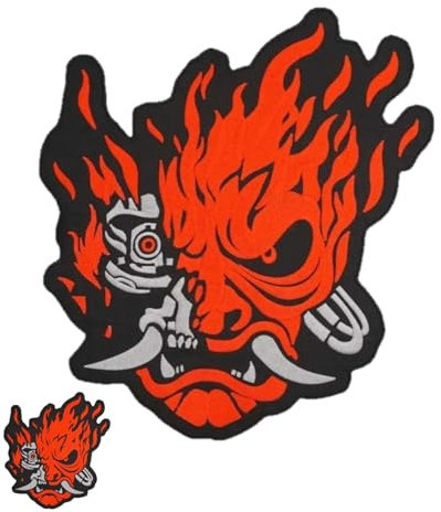 Patch Samurai Giappone, Toppe ricamate termoadesive da applicare con ferro da stiro o cucire. Fai Da te