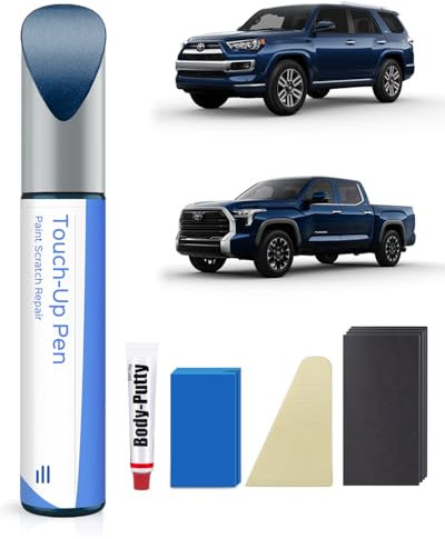 PARTS4EV 8S6 Azul Oscuro/Azul Náutico Metálico Kit de Pintura para Toyota – Coincidencia Exacta para Arañazos y Desconchados