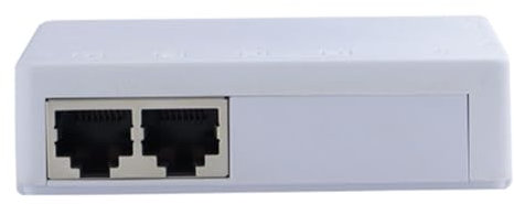 Huudngeje 2 Port Poe Extender 10/100Mbps 1 to 2 PoE Repeater 12V 1A 250m Distance to Power for Standard PoE Switch/IP Camera