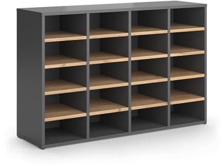 Vicco Schuhschrank Lysander, Garderobenständer, Goldkraft Eiche, 104 x 65.5 cm