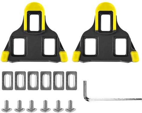 GisWell SPD SL Cleats - SPD SL Rennrad Road Schuhplatten Cleats, Kompatibel mit Shimano SPD SL, Langlebig, rutschfest, Hochleistung für Rennräder und Indoor-Bikes