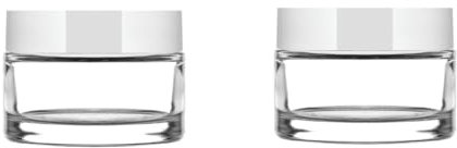 Pots cosmériques vides en verre, 50 ml