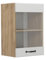 Vicco Küchenglashängeschrank R-Line, Glashängeschrank, Weiß Landhaus, 40 cm