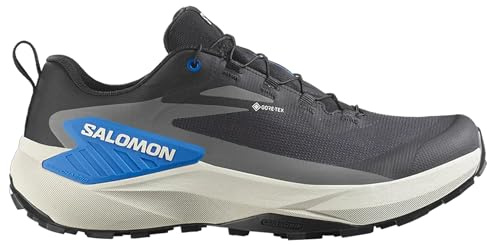 Salomon Trail Running Genesis GTX Herrenschuhe, Schwarz, Lunar Rock, 45 1/3 EU