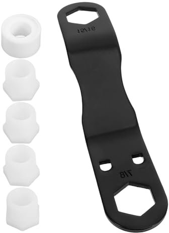 Zerodeko 1 Satz Wasserkocherschlüssel durchlauferhitzer Warmwasserbereiter Teile Anhängerschlüssel Ablassschraube für Wohnmobil-Warmwasserbereiter Kunststoff Black