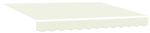 vidaXL Markisenersatzstoff Creme 280 x 195 cm Polyester