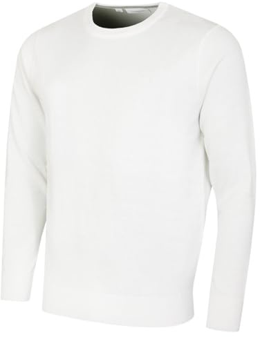 Calvin Klein Mens Crew Neck Cotton Sweater - White - XXL