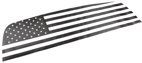 Interieur Dekor Für Toyota Für Tundra 2020 Auto-Styling Pickup Trucks Heckscheibe Amerikanische Flagge Vinyl Aufkleber Teile Außen Interieur Zubehör(Carbon Fiber)