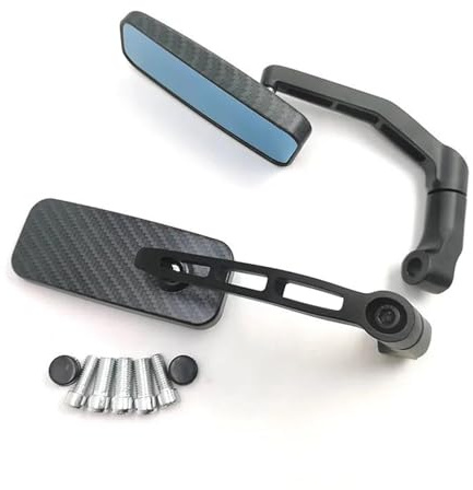 Motorrad Rückspiegel Aluminium Legierung Seite Spiegel 8 10MM Universal Für Yamaha FZ6 FZ8 FZ09