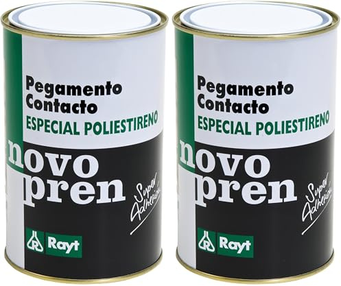 Rayt 021-09 Novopren C-721-A pegamento de contacto especial para poliestireno expandido, 1l (Paquete de 2)