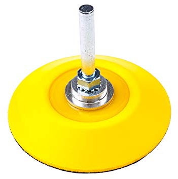 Craft-Equip Ø75mm Schleifteller medium Klett-Teller Polierteller 6mm Spanndorn Schleifen