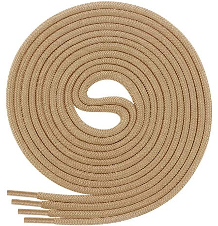 Di Ficchiano 3 Paar Schnürsenkel rund [ ø 3mm ], Schuhbänder für Business- und Lederschuhe, reißfester Ersatz Shoelaces aus Polyester