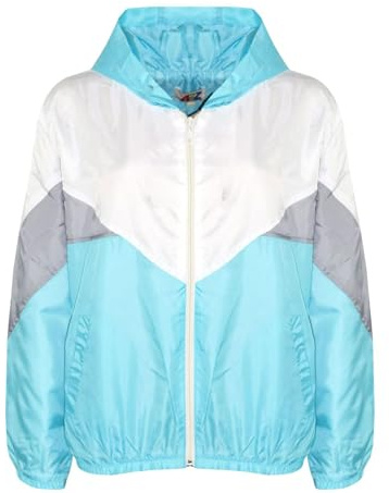 A2Z Girls Waterproof Windbreaker Raincoat Jacket 5-13Y | Shower Resistant Jacket with Contrast Panels for Girls