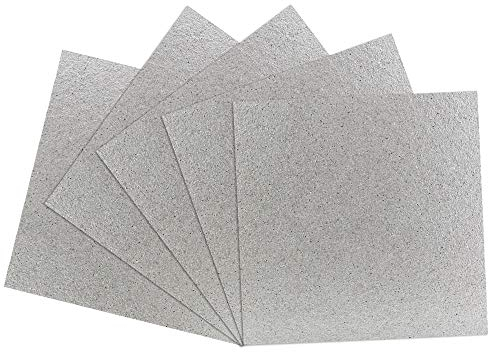 BUZIFU 5pcs Glimmerscheibe für Mikrowellen, 13 x 13cm, Mikrowellenleiter Wellenleiterabdeckung Glimmerplatte Mikrowelle Ersatzglimmerblätter Universal Glimmerblatt Reparatur Teil für Mikrowelle