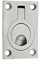 IRONZONE® Solid Quality Flush Ring Pull Handle 44mm x 62mm - Casted Satin Stainless Steel, Pull Out Door Handle, Internal Folding Doors, Pocket Sliding Door Handles, 5 Year Guarantee