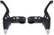 Keenso 1 Paar Bremshebel für Mountainbike, Fahrradbremshebel, aus Aluminiumlegierung, für Mountainbike, Fahrrad, Handbremsen für Fahrräder (schwarz)