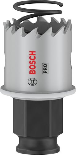 Bosch 1x Scie trépan PRO Sheet Metal Power Change Plus (pour Tôles en acier inoxydable, Tôles en acier, Ø 27 mm, Professional Accessoire Perceuses/visseuses rotatives)
