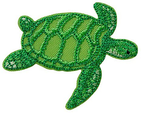 Mono Quick RECYCLPATCH Applikationen, Bügelbild, Iron on Patch, aus recycelten PET Flaschen - THINK GREEN (14123 - Schildkröte)