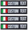 Patch nome militare ricamo personalizzato, gancio bandiera Italia su toppe, Patch nome motociclista per giacche e gilet uniformi, Zaini - patch / 10 x 2,5 cm