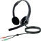 SCHWAIGER HS1000 Headset mit Mikrofon Computerheadset Kopfhörer Over-Ear-Headset OverEar Videotelefonie Homeoffice Telefonie schwarz