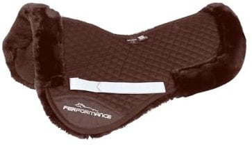 Shires Performance, vollständig gefüttertes halbes Pad; braun: 43,2–45,7 cm