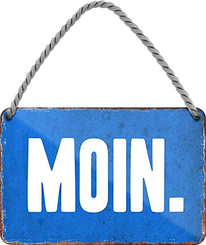schilderkreis24 Blechschilder Kollektion 18x12cm – Nordsee, Ostsee & Meer: Dekoration & Geschenkideen mit maritimen Sprüchen (Moin)