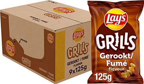 Lay's Grills Chips, Doos 9 stuks x 125 g