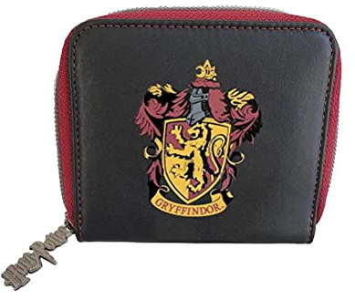 Groovy Uk Harry Potter Gryffindor Rectangular Coin Purse, Black/Burgundy/Yellow, 11 cm