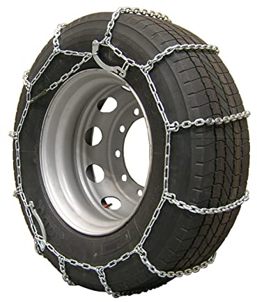 DQ-PP SCHNEEKETTEN für LKW | 2 Stück | Felgengröße: 17,5 | Reifengröße: 205/75x17.5 | Autokette Sicherheitsketten Anfahrhilfe Reifen | Schneekette für Auto Fahrzeug Truck