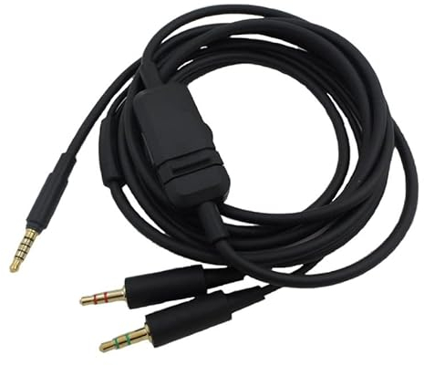 Taoricen MMX 300 Audiokabel, 3,5mm Kopfhörerkabel Kompatibel mit Beyer MMX300 2nd Gen Audiokabel mit Mikrofon Lautstärkeregler, Computer Version (2m / 6.6 ft)